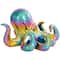 11" Multicolor Shiny Ceramic Octopus Sculpture